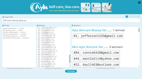 Campagna giveaway di marketing