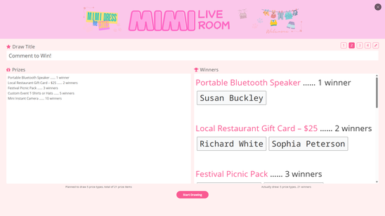 크리에이터 경품 이벤트 캠페인